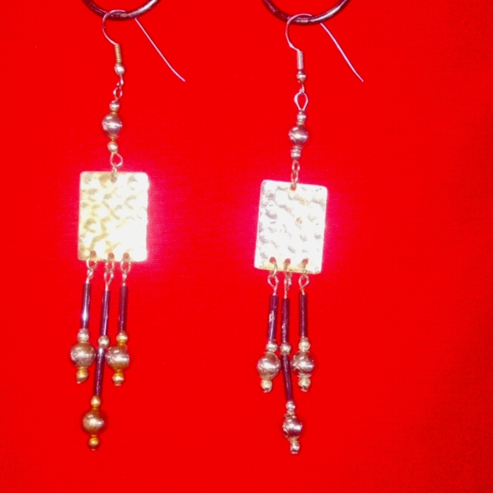 Vintage American Copper dangling Earrings